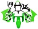Mejores Carenados Moto Kawasaki ZX6R 2000-2002 - Verde Blanco Negro