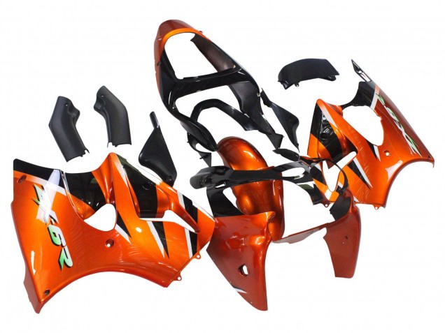 Mejores Carenados Moto Kawasaki ZX6R 2000-2002 - Naranja Negro