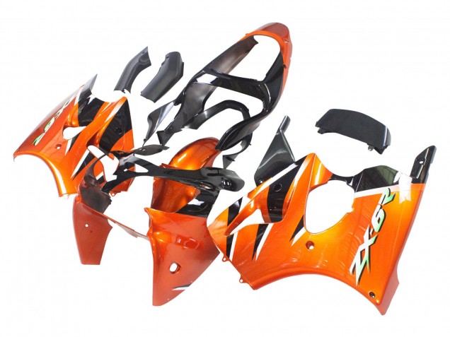 Mejores Carenados Moto Kawasaki ZX6R 2000-2002 - Naranja Negro
