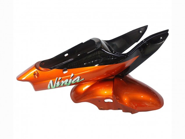 Mejores Carenados Moto Kawasaki ZX6R 2000-2002 - Naranja Negro