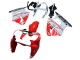Mejores Carenados Moto Kawasaki ZX6R 2000-2002 - Blanco Rojo Negro