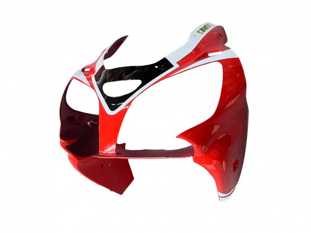 Mejores Carenados Moto Kawasaki ZX6R 2000-2002 - Blanco Rojo Negro
