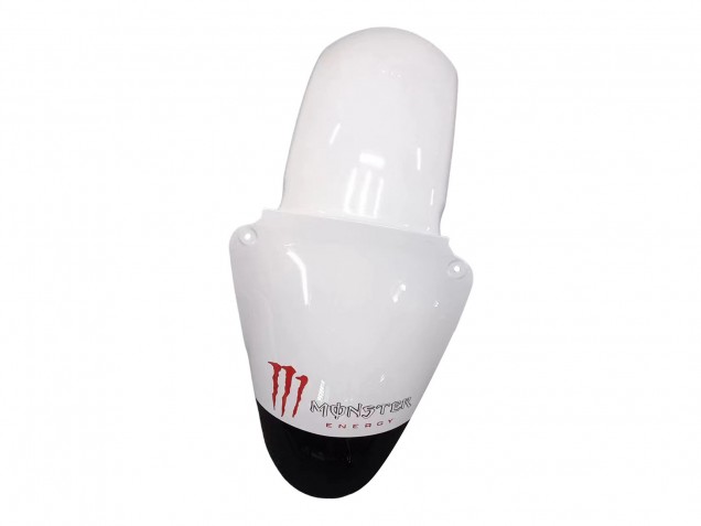 Mejores Carenados Moto Kawasaki ZX6R 2000-2002 - Blanco Negro Rojo Monstruo