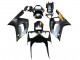 Mejores Carenados Moto Kawasaki ZX6R 2003-2004 - Negro Mate Oro 636