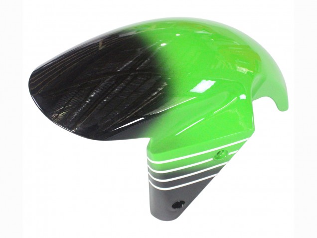 Mejores Carenados Moto Kawasaki ZX6R 2003-2004 - Verde Blanco Negro