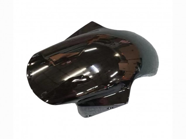 Mejores Carenados Moto Kawasaki ZX6R 2003-2004 - Negro Brillante Rojo Llama
