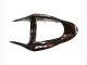 Mejores Carenados Moto Kawasaki ZX6R 2003-2004 - Negro Brillante Rojo Llama