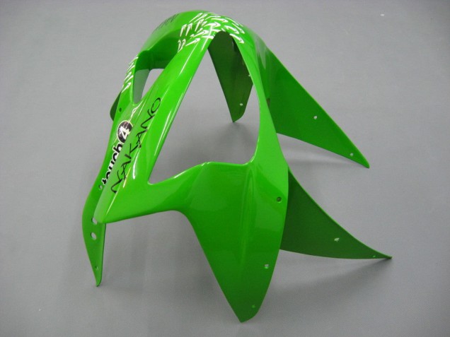 Mejores Carenados Moto Kawasaki ZX6R 2003-2004 - Verde Blanco Negro Elf Bridgestone