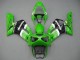 Mejores Carenados Moto Kawasaki ZX6R 2003-2004 - Verde Blanco Negro Elf Bridgestone