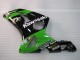 Mejores Carenados Moto Kawasaki ZX6R 2003-2004 - Verde Negro Elf Bridgestone