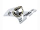 Mejores Carenados Moto Kawasaki ZX6R 2003-2004 - Blanco Negro Motul Lucky Strike