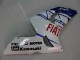 Mejores Carenados Moto Kawasaki ZX6R 2003-2004 - Blanco Azul Rojo Fiat