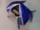 Mejores Carenados Moto Kawasaki ZX6R 2003-2004 - Blanco Azul Rojo Fiat
