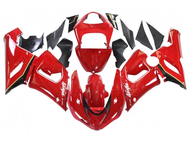 Mejores Carenados Moto Kawasaki ZX6R 2005-2006 - Rojo Amarillo Negro