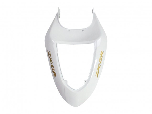 Mejores Carenados Moto Kawasaki ZX6R 2005-2006 - Blanco Negro Oro Ninja