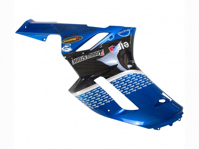 Mejores Carenados Moto Kawasaki ZX6R 2007-2008 - Negro Azul Elf