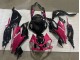 Mejores Carenados Moto Kawasaki ZX6R 2019-2022 - Negro Brillante Rosa Ninja