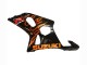 Mejores Carenados Moto Suzuki GSXR1000 2000-2002 - Negro Brillante Naranja Llama