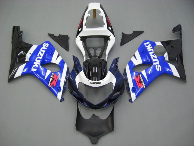 Mejores Carenado Moto Suzuki GSXR1000 2000-2002 - Blanco Azul Negro Rojo