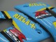 Mejores Carenados Moto Suzuki GSXR1000 2000-2002 - Azul Claro Amarillo Negro Motul Rizla