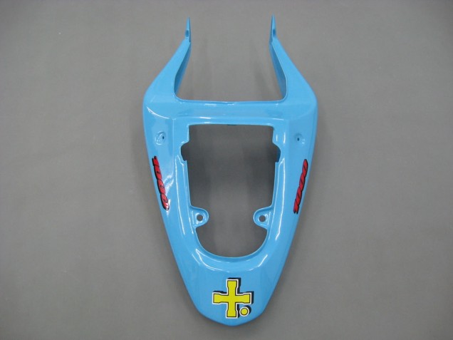 Mejores Carenados Moto Suzuki GSXR1000 2000-2002 - Azul Claro Amarillo Negro Motul Rizla