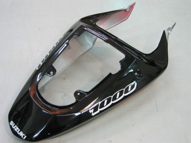 Mejores Carenados Moto Suzuki GSXR1000 2000-2002 - Rojo Plata Blanco Negro