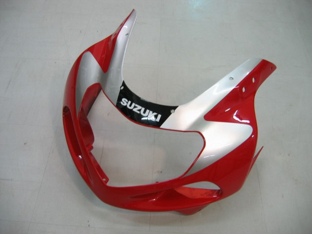 Mejores Carenados Moto Suzuki GSXR1000 2000-2002 - Rojo Plata Blanco Negro