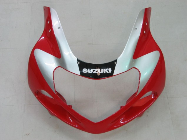 Mejores Carenados Moto Suzuki GSXR1000 2000-2002 - Rojo Plata Blanco Negro