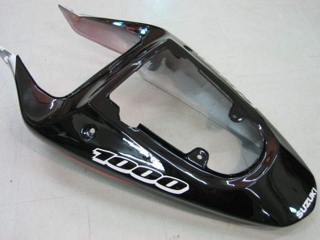 Mejores Carenados Moto Suzuki GSXR1000 2000-2002 - Rojo Plata Blanco Negro
