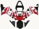 Mejores Carenados Moto Suzuki GSXR1000 2000-2002 - Rojo Plata Blanco Negro