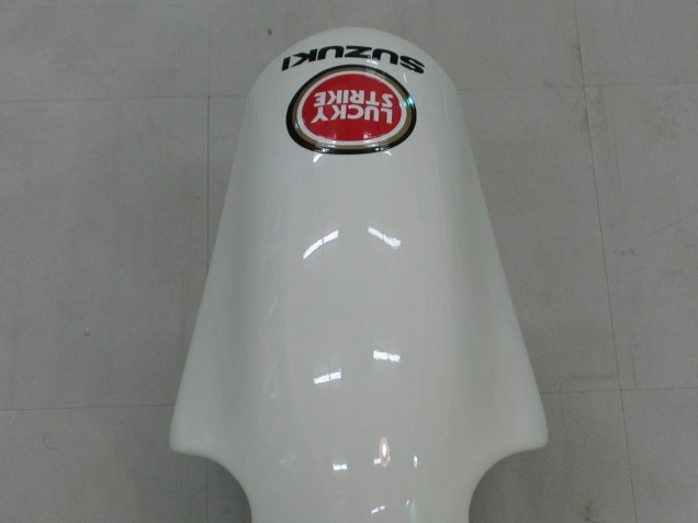 Mejores Carenados Moto Suzuki GSXR1000 2000-2002 - Blanco Rojo Lucky Strike