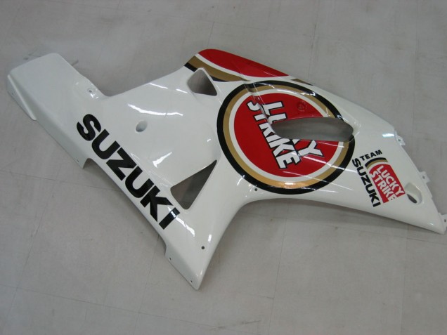 Mejores Carenados Moto Suzuki GSXR1000 2000-2002 - Blanco Rojo Lucky Strike