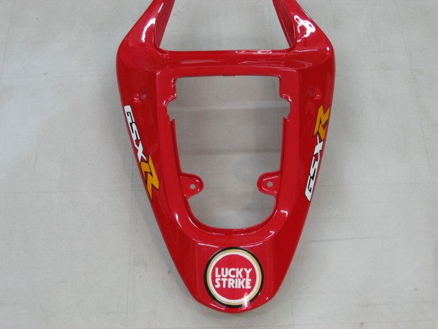 Mejores Carenados Moto Suzuki GSXR1000 2000-2002 - Blanco Rojo Lucky Strike