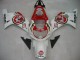 Mejores Carenados Moto Suzuki GSXR1000 2000-2002 - Blanco Rojo Lucky Strike