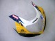 Mejores Carenados Moto Suzuki GSXR1000 2000-2002 - Amarillo Azul Oscuro Blanco Motul Corona