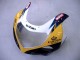 Mejores Carenados Moto Suzuki GSXR1000 2000-2002 - Amarillo Azul Oscuro Blanco Motul Corona