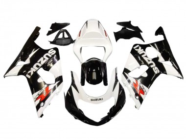 Mejores Carenados Moto Suzuki GSXR1000 2000-2002 - Blanco Negro Brillante Rojo