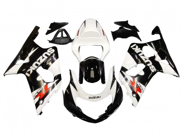 Mejores Carenados Moto Suzuki GSXR1000 2000-2002 - Blanco Negro Brillante Rojo