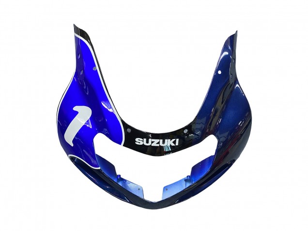 Mejores Carenados Moto Suzuki GSXR1000 2000-2002 - Azul Blanco Plata Castrol Dunlop