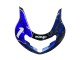 Mejores Carenados Moto Suzuki GSXR1000 2000-2002 - Azul Blanco Plata Castrol Dunlop