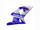 Mejores Carenados Moto Suzuki GSXR1000 2000-2002 - Azul Blanco Plata Castrol Dunlop