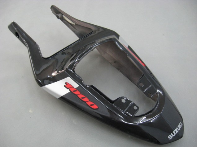 Mejores Carenados Moto Suzuki GSXR 1000 2003-2004 - Negro Brillante Blanco Gris Rojo