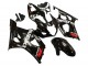Mejores Carenados Moto Suzuki GSXR 1000 2003-2004 - Negro Brillante Blanco Rojo Calcomanías