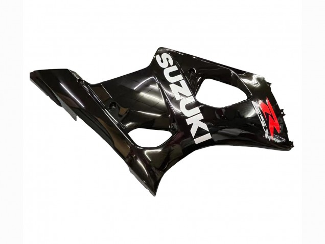 Mejores Carenados Moto Suzuki GSXR 1000 2003-2004 - Negro Brillante Blanco Rojo Calcomanías