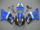 Mejores Carenados Moto Suzuki GSXR 1000 2003-2004 - Azul Blanco Negro