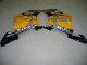 Mejores Carenados Moto Suzuki GSXR 1000 2003-2004 - Amarillo Blanco Azul Negro Corona