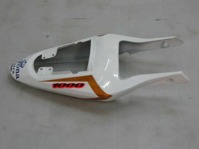 Mejores Carenados Moto Suzuki GSXR 1000 2003-2004 - Amarillo Blanco Azul Negro Corona