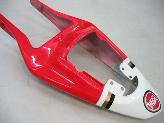 Mejores Carenados Moto Suzuki GSXR 1000 2003-2004 - Blanco Rojo Motul Lucky Strike