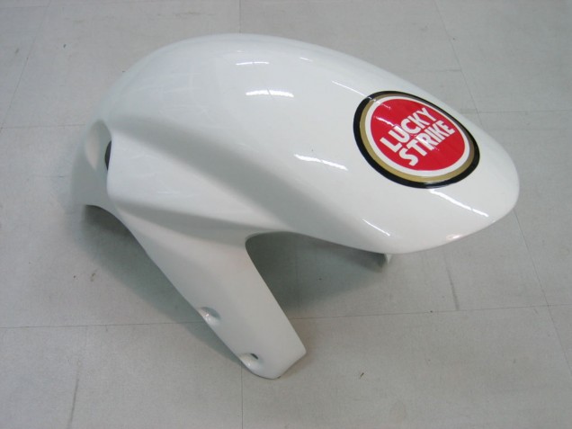 Mejores Carenados Moto Suzuki GSXR 1000 2003-2004 - Blanco Rojo Motul Lucky Strike