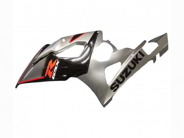Mejores Carenado Moto Suzuki GSXR 1000 2005-2006 - Plata Negro Rojo